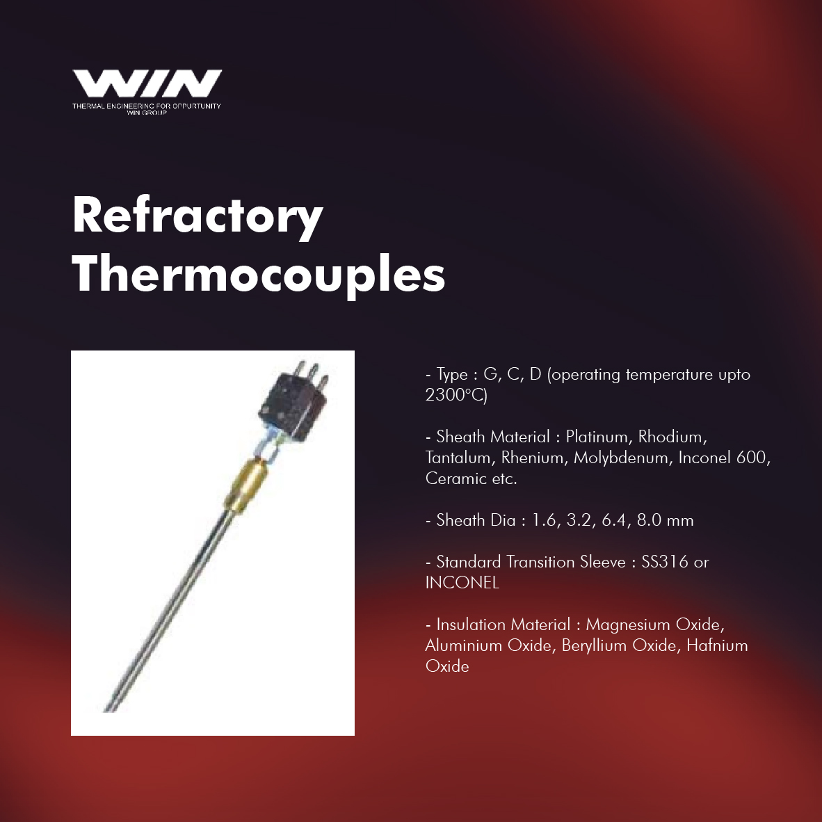 Thermocouple | Industrial Furnace Johor | Thermocouple | Industrial Furnace Malaysia